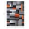 Flash Furniture Orange 6' x 9' Modern Color Blocked Area Rug ACD-RGTRZ861-69-OR-GG - alternate 6